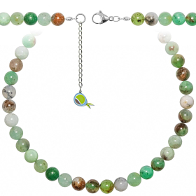 Collier en chrysoprase - Perles rondes 10 mm - 55 cm