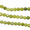 Collier en jade néphrite - Perles rondes facettées 8 mm - 55 cm