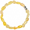 Bracelet en fluorite jaune - Perles pierres 8 à 12 mm