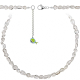 Collier en cristal de roche - Perles roulées 7 à 10 mm - 43 cm