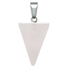 Pendentif flèche triangle en quartz rose