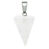Pendentif pointe flèche en quartz blanc