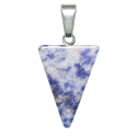 Pendentif flèche triangle en sodalite