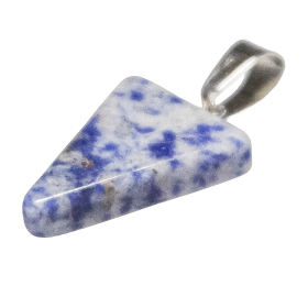 Pendentif flèche triangle en sodalite