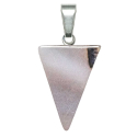 Pendentif flèche triangle en agate naturelle