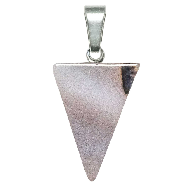 Pendentif flèche triangle en agate naturelle