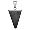 Pendentif flèche triangle en obsidienne noire