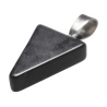 Pendentif flèche triangle en obsidienne noire
