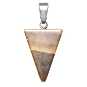 Pendentif flèche triangle en oeil de tigre