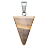 Pendentif flèche triangle en oeil de tigre