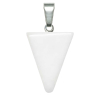Pendentif pointe flèche en jade blanc