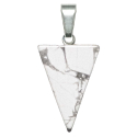 Pendentif pointe flèche en howlite
