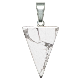 Pendentif pointe flèche en howlite