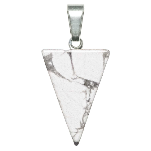Pendentif pointe flèche en howlite