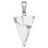 Pendentif pointe flèche en howlite