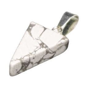 Pendentif pointe flèche en howlite