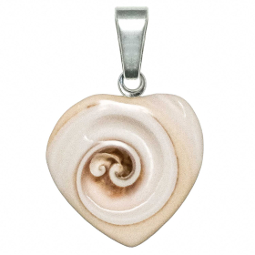 Petit pendentif coquillage coeur luhuanus
