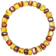 Bracelet en ambre de la mer Baltique - Perles roulées cubiques
