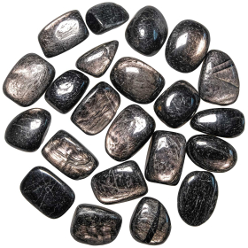 Pierres roulées hypersthène - 2.5 à 3 cm - Lot de 2