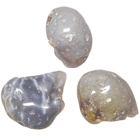 Pierres roulées agate à eau (enhydre) - 5 à 6 cm - A l'unité