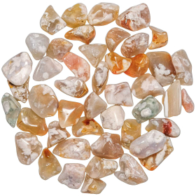 Pierres roulées agate fleur - 2 à 3 cm - 50 grammes