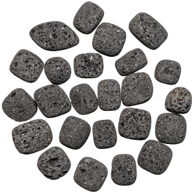 Pierres roulées pierre de lave - 1.5 à 2.5 cm - Lot de 4