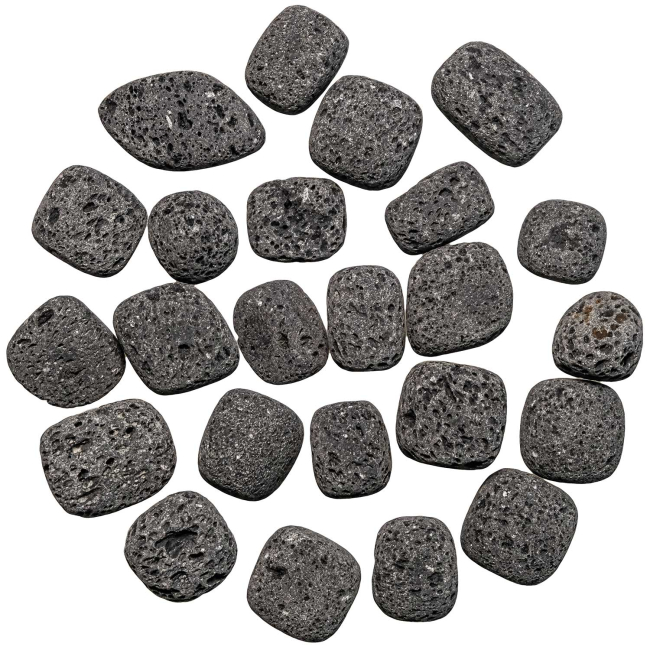 Pierres roulées pierre de lave - 1.5 à 2.5 cm - Lot de 4