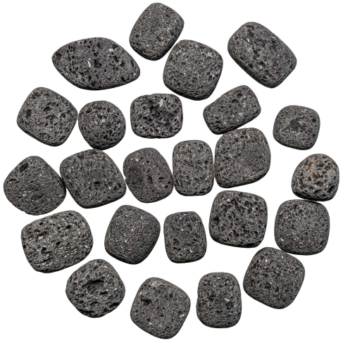 Pierres roulées pierre de lave - 1.5 à 2.5 cm - Lot de 4