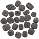 Pierres roulées pierre de lave - 1.5 à 2.5 cm - Lot de 4
