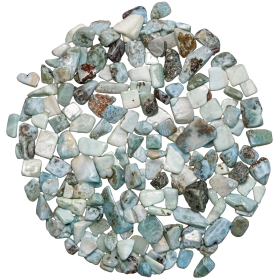 Petites pierres roulées larimar - 1 à 2 cm - 50 grammes