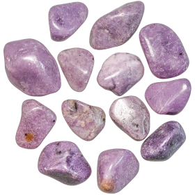 Pierres roulées lépidolite - 3 à 4 cm - Lot de 2