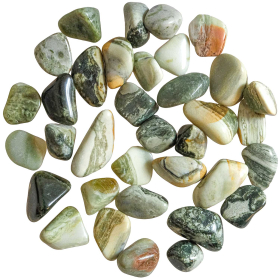 Pierres roulées serpentine infinite stone - 1.5 à 3 cm - 30 grammes
