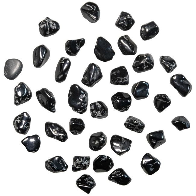Pierres roulées spinelle noire - 1 à 1.5 cm - 10 grammes