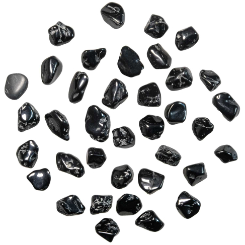 Pierres roulées spinelle noire - 1 à 1.5 cm - 10 grammes