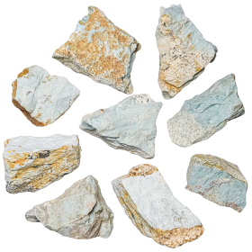 Pierres brutes opale bleue - 4 à 7 cm - Lot de 3