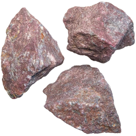 Pierres brutes rubis - 9 à 11 cm - Lot de 2