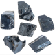 Pierres brutes obsidienne noire - 5 à 8 cm - Lot de 2