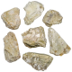 Pierres brutes kunzite verte - 6 à 9 cm - Lot de 2