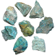 Pierres brutes chrysocolle - 4 à 7 cm - Lot de 3