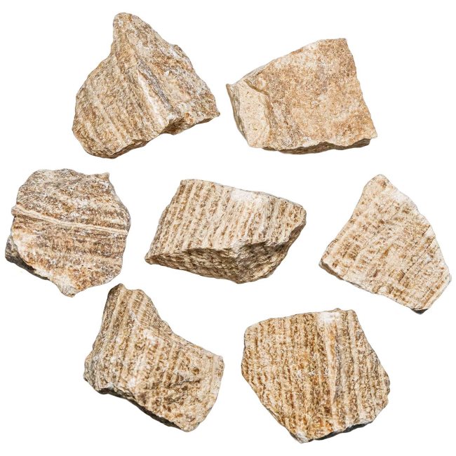 Pierres brutes aragonite marron - 4 à 6 cm - Lot de 3