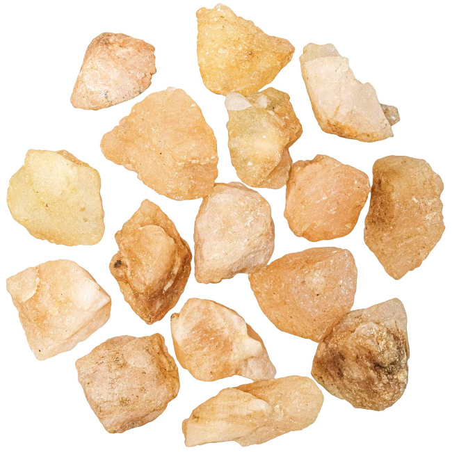 Pierres brutes morganite jaune - 3 à 5 cm - Lot de 3
