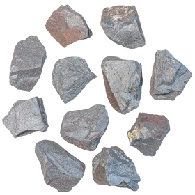 Pierres brutes hématite - 3 à 5 cm - Lot de 2