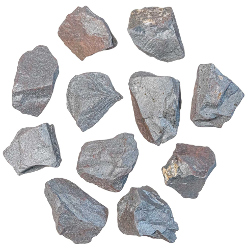 Pierres brutes hématite - 3 à 5 cm - Lot de 2