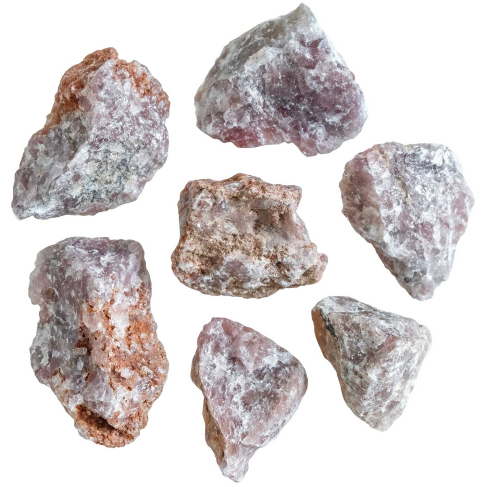 Pierres brutes aventurine rouge - 4 à 7 cm - Lot de 2