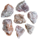 Pierres brutes aventurine rouge - 4 à 7 cm - Lot de 2