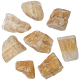 Pierres brutes aragonite jaune - 4 à 6 cm - Lot de 3