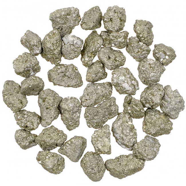 Pierres brutes pyrite - 1 à 2 cm - 100 grammes
