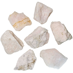 Pierres brutes manganocalcite - 4 à 6 cm - Lot de 2