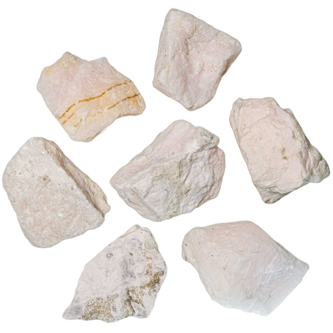 Pierres brutes manganocalcite - 4 à 6 cm - Lot de 2