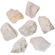 Pierres brutes manganocalcite - 4 à 6 cm - Lot de 2